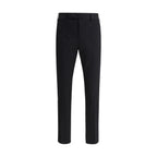 PT Torino Black Cotton Casual Pants
