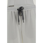 Brunello Cucinelli White Cotton Casual Pants
