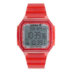 Adidas Red Resin Digital Watch