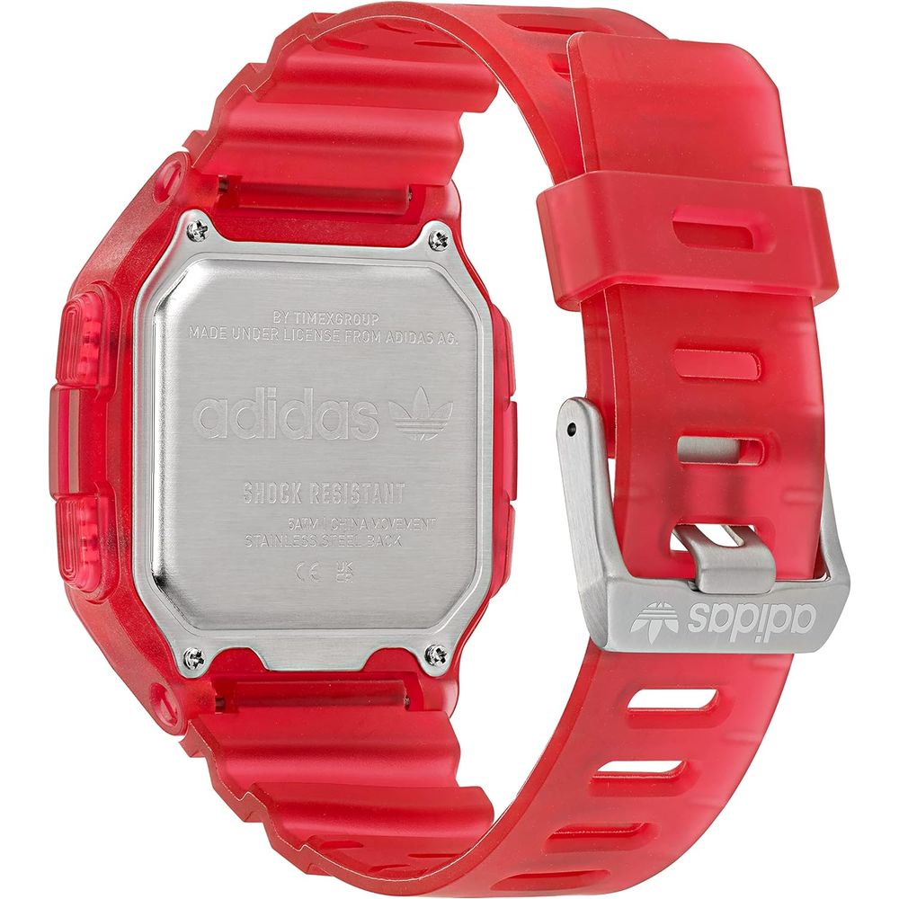 Adidas Red Resin Digital Watch