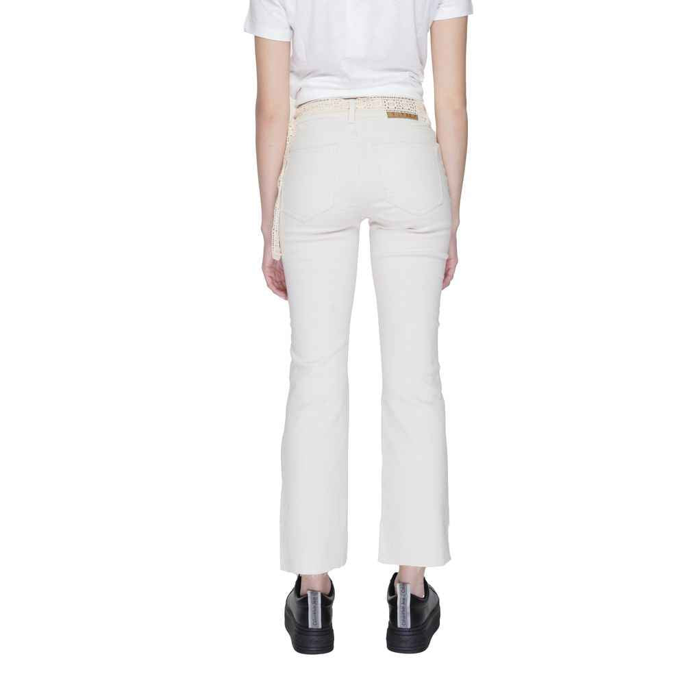 Vero Moda Beige Cotton Bootcut Jean