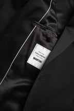 Dolce & Gabbana Black Wool Single Breasted MARTINI Blazerclothing