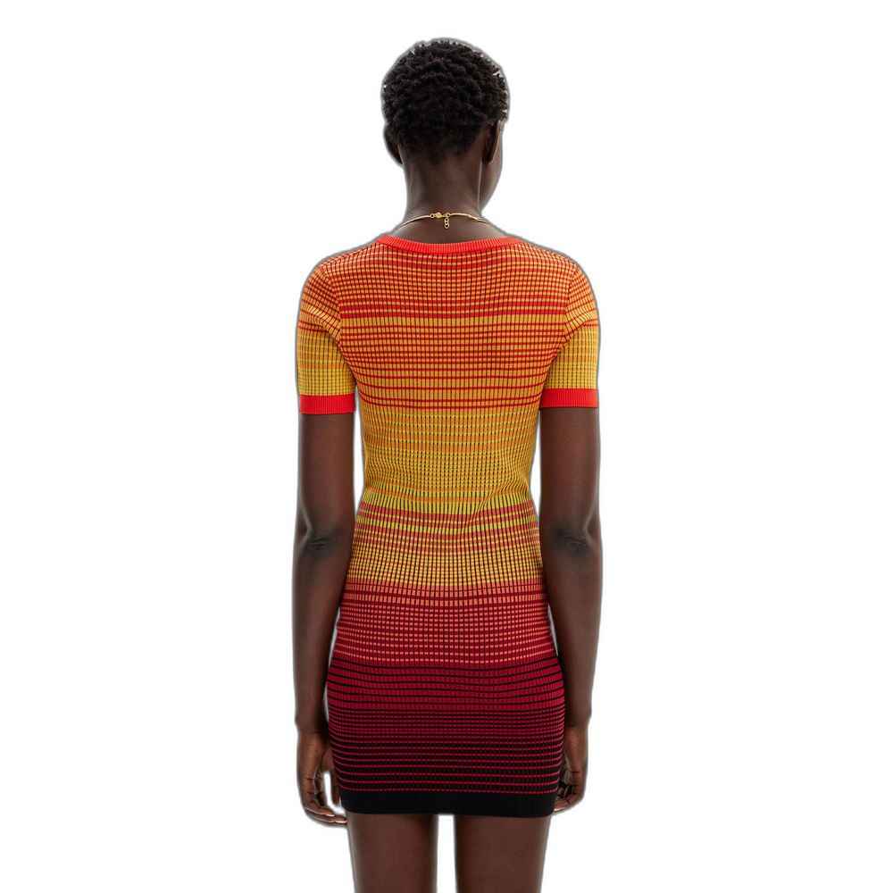 Desigual Red Viscose Midi