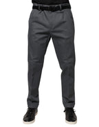Dolce & Gabbana Gray Tapered Formal Dress Pants