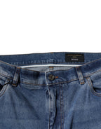 Dolce & Gabbana Light Blue Cotton Men Skinny Denim Jeans