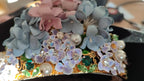 Dolce & Gabbana Gold Crystal Purple Hortensia Headband Crown Diadem - Maison Luxe