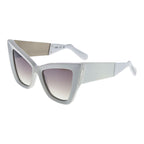 GCDS White Acetate Sunglasses