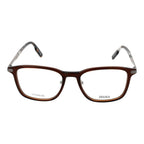 Ermenegildo Zegna Brown Plastic & Titanium Glasses (Frames)