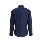 Brunello Cucinelli Blue Cotton Shirt