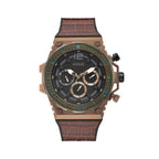 Guess Brown Synthetic Dress Watch