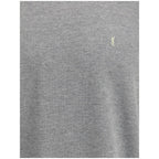 Saint Laurent Grey Cotton Oversized T-shirt