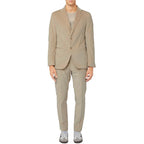 AT.P.CO Beige Cotton Men Suit