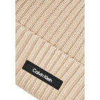 Calvin Klein Beige Organic Cotton Cap (Baseball Hat)