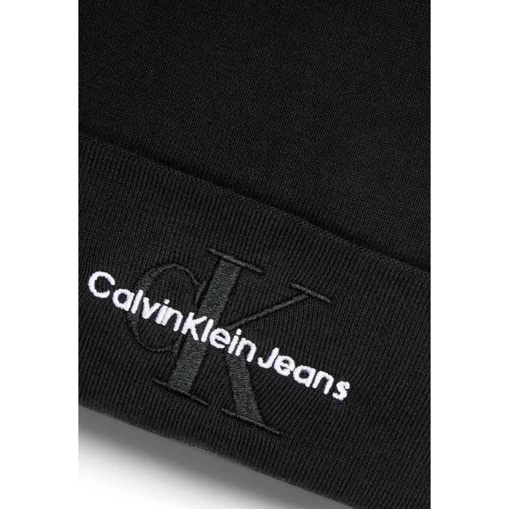 Calvin Klein Jeans Black Organic Cotton Caps Baseball Hat