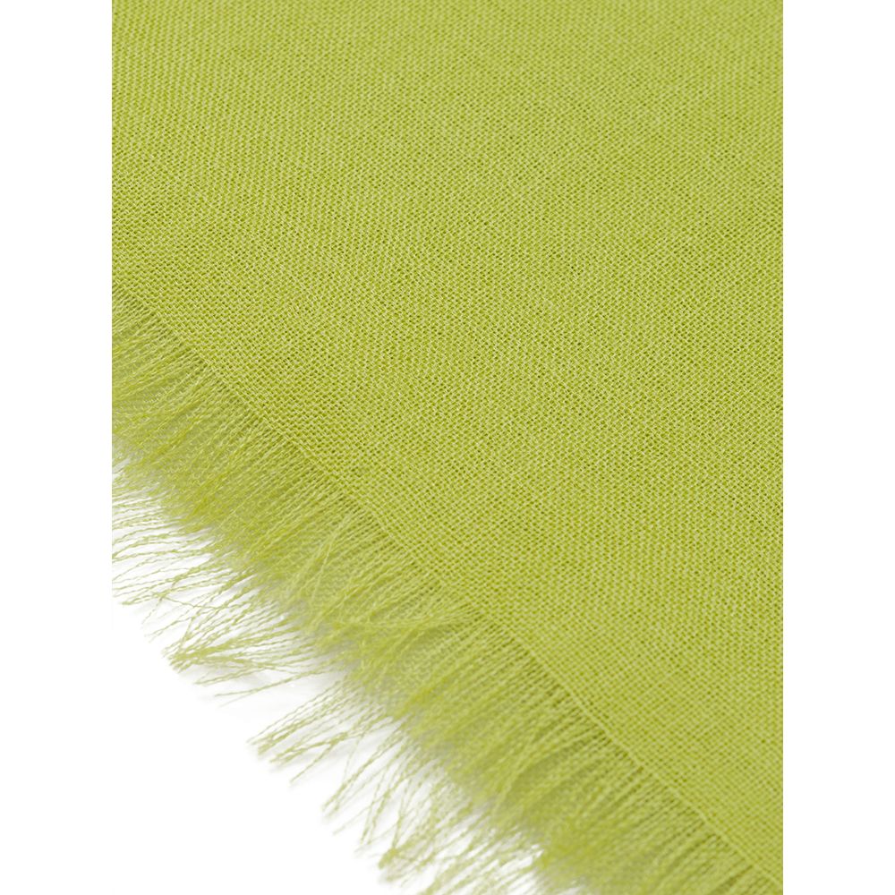 Tessitura di Novara Green Cashmere Scarf - Maison Luxe