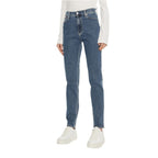 Calvin Klein Jeans Blue Cotton Mom Jean