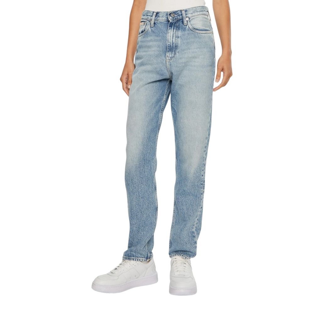 Calvin Klein Jeans Light Blue Cotton Slim Fit Jean