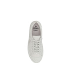 Fendi White Calf Leather Bos Taurus Athletic Sneakers