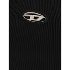 Diesel Black Rayon Long Sleeve T-Shirt