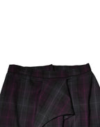 BENCIVENGA Multicolor Checkered Ruffle High Waist Mini Skirt