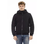 Baldinini Trend Black Polyester Hoodie