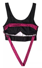Plein Sport Black Fuchsia Logo Athlete Hannah Bra Underwear