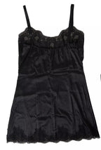 Dolce & Gabbana Black Lace Silk Sleepwear Camisole Top Underwear