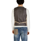 Gianni Lupo Beige Wool Waistcoat