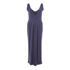 Lardini Blue Viscose Casual Dress