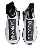 Dolce & Gabbana White Black Sorrento Socks Sneakers Shoes