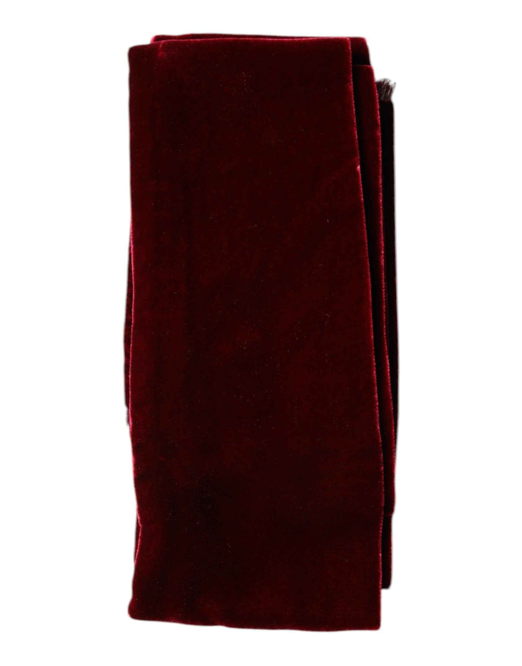 Dolce & Gabbana Bordeaux Cotton Silk Fringe Shawl Wrap Scarf