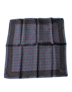 Dolce & Gabbana Dark Blue Beetle Square Handkerchief Scarf