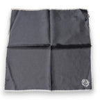 Dolce & Gabbana Gray Crown Logo Square Handkerchief Scarf