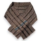 Dolce & Gabbana Brown Fantasy Silk Neck Wrap Shawl Scarf