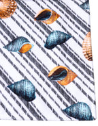 Dolce & Gabbana Multicolor Stripes Seashells Beach Towel