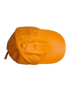 Dolce & Gabbana Orange Cotton 6 Panels Baseball Cap