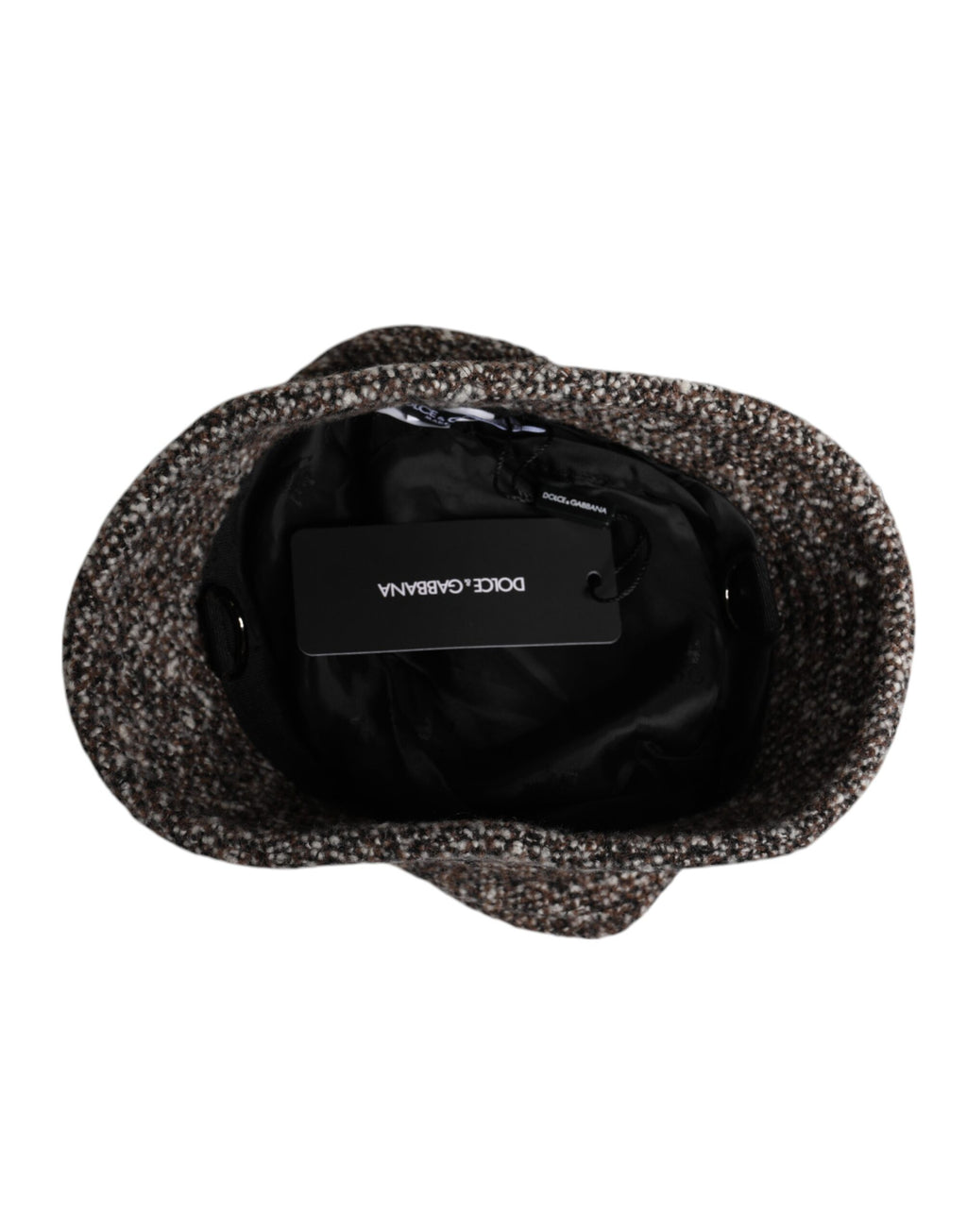 Dolce & Gabbana Brown Alpaca Wool Woven Bucket Hat