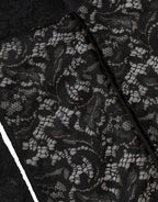 Dolce & Gabbana Black Floral Lace Whole Head Wrap Hat