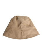 Dolce & Gabbana Beige Logo Monogram Cotton Bucket Cap
