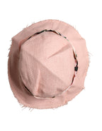Dolce & Gabbana Pink Cotton Wide Brim Bucket Hat
