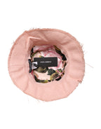 Dolce & Gabbana Pink Cotton Wide Brim Bucket Hat