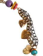 Dolce & Gabbana Multicolor Embellished Waist Chain Belt