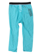 Dolce & Gabbana Light Blue DG Logo Nylon Cropped Tights Underwear