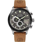 Timberland Brown Leather Dress Watch