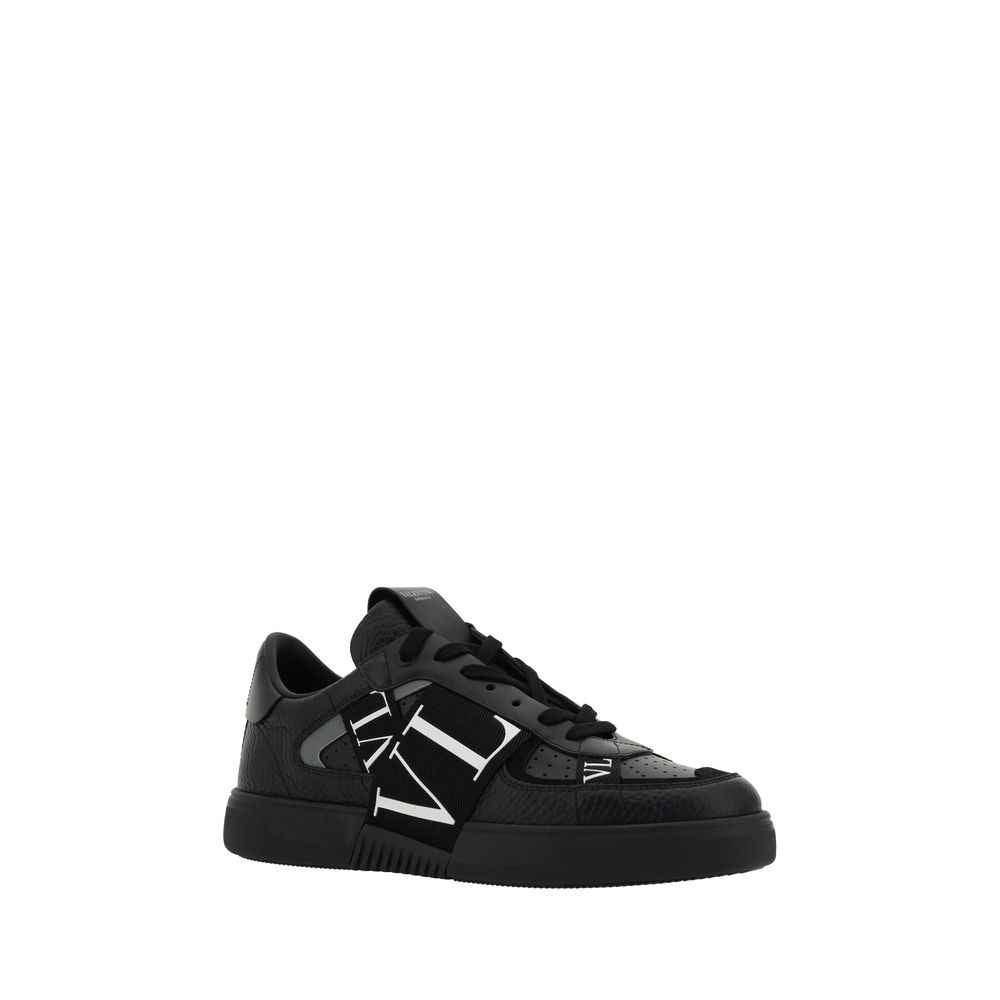 Valentino Garavani Black Leather VL7N Sneakers