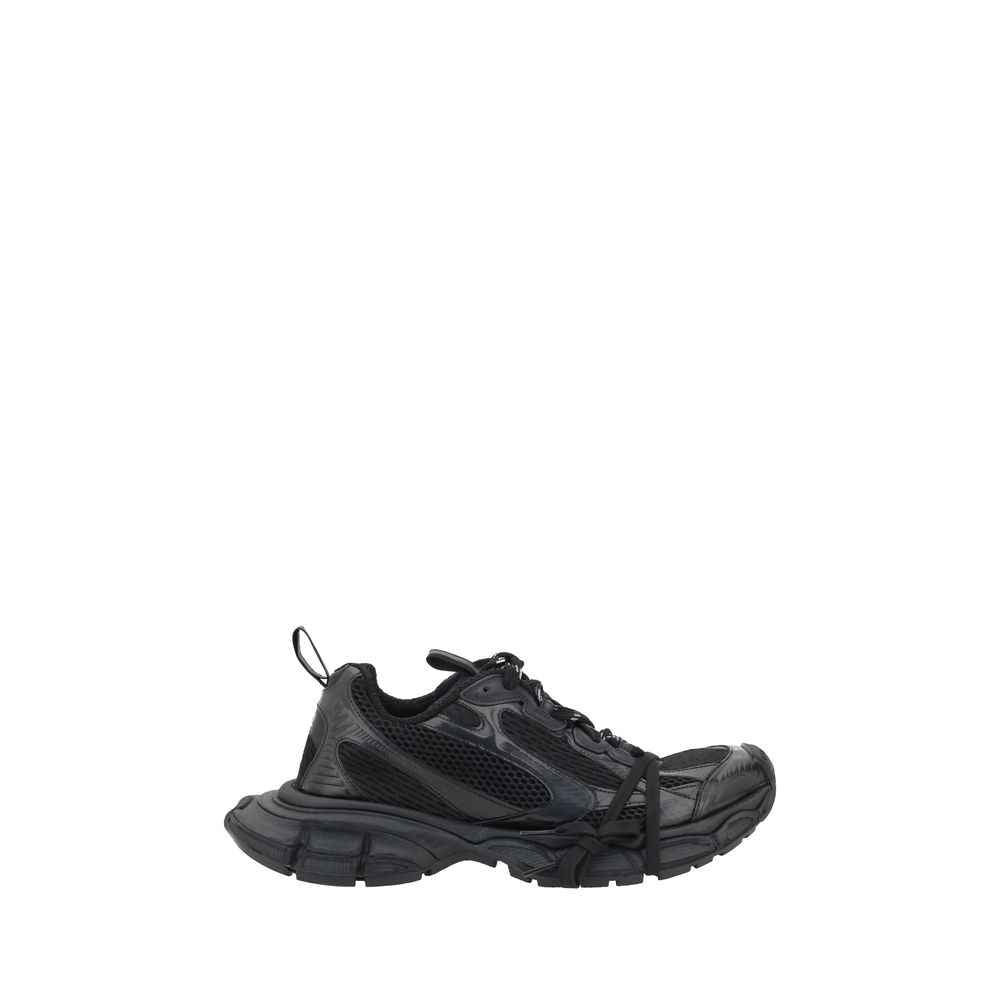 Balenciaga Black Rubber Athletic Sneakers