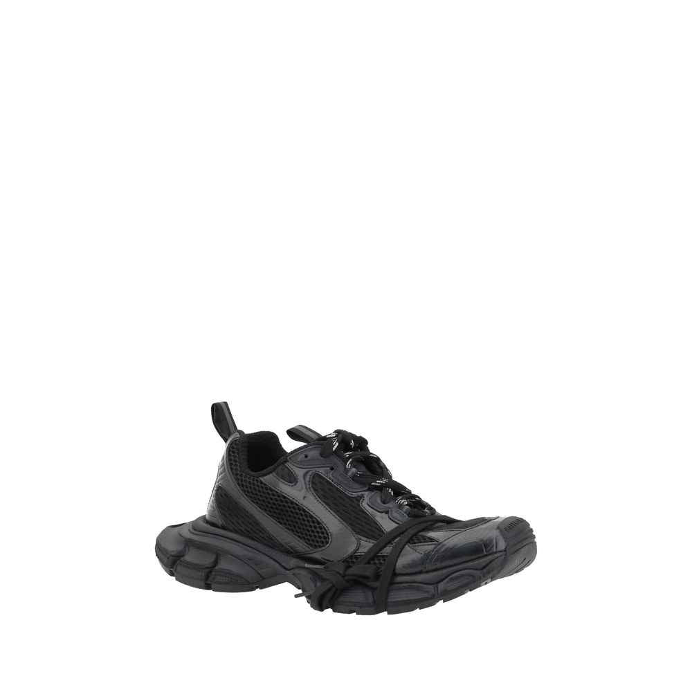 Balenciaga Black Rubber Athletic Sneakers