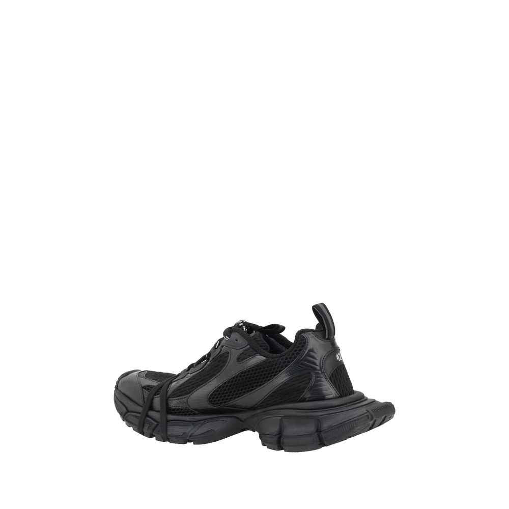 Balenciaga Black Rubber Athletic Sneakers