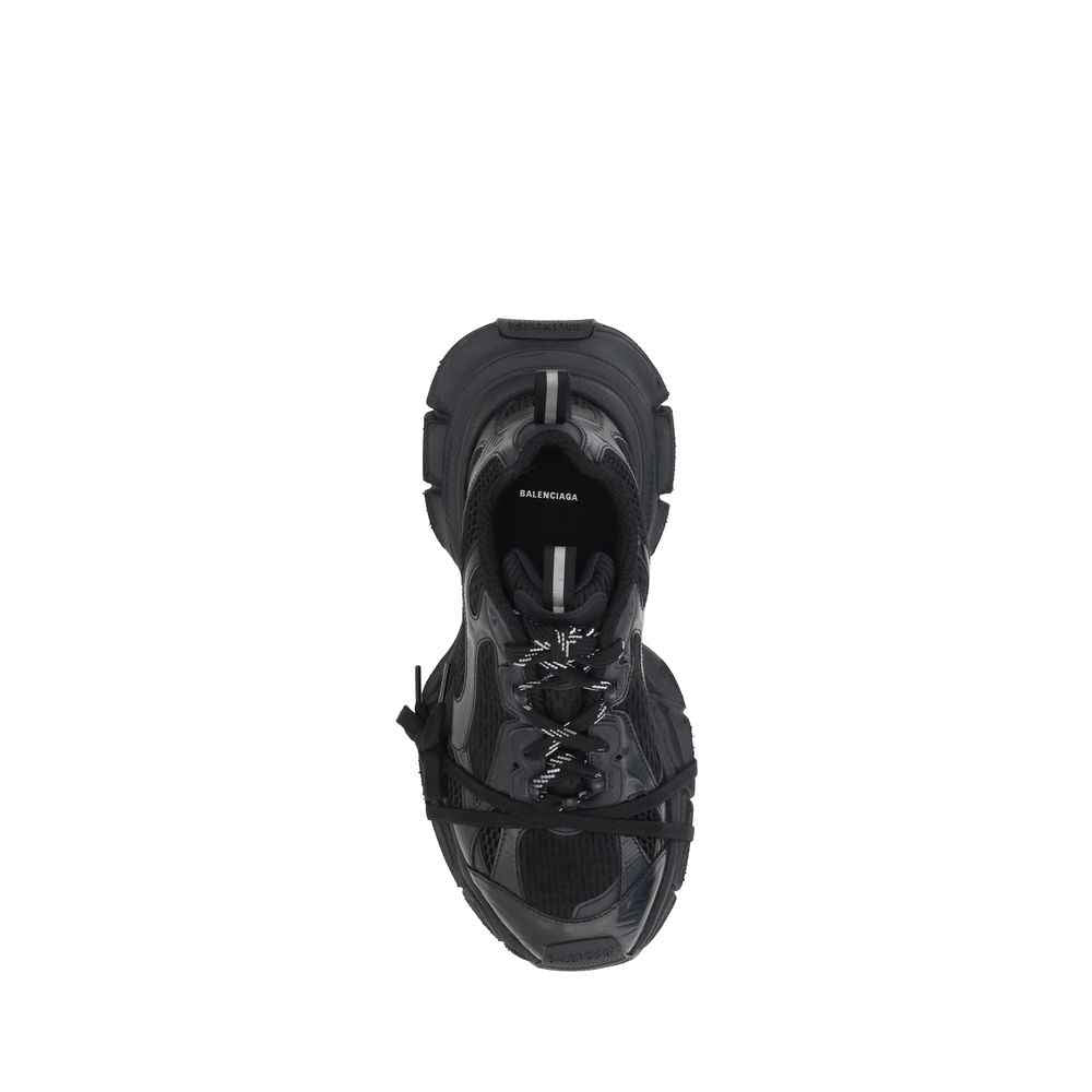 Balenciaga Black Rubber Athletic Sneakers