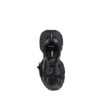 Balenciaga Black Rubber Athletic Sneakers